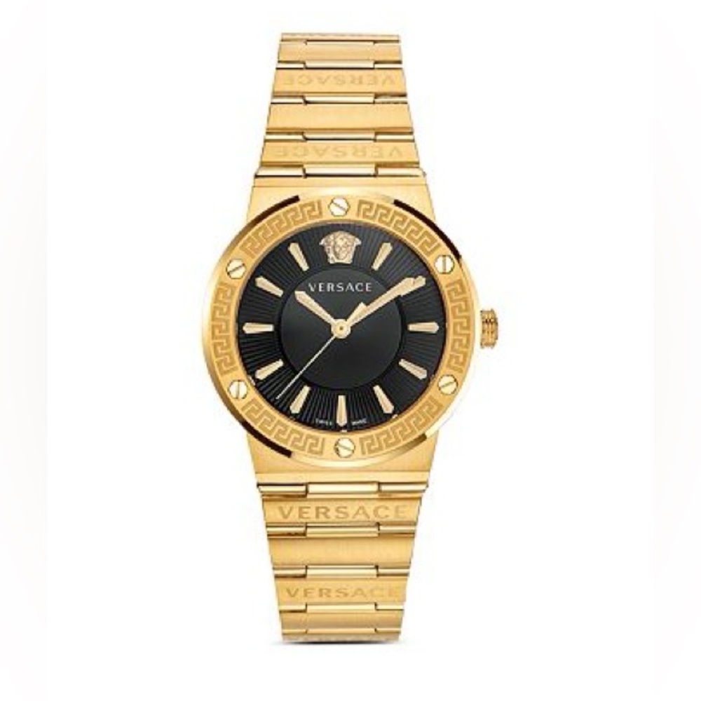 VERSACE Greca Logo Watch, 38mm used only once
ORIGINAL PRICE $1,560 + tax
